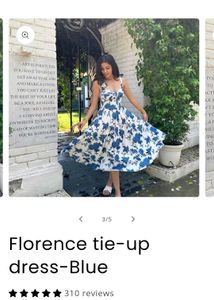 Floral Tie-Up Dress