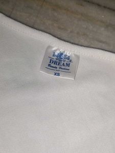 Square Neck Casual White Top