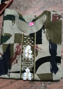 Teal Zoya Kurti with Embellishments