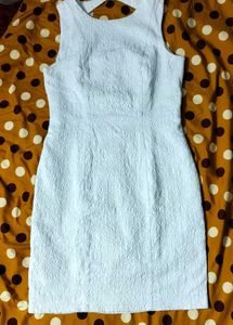 OFF WHITE TEXTURED DRESS 🤍