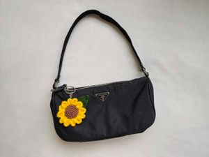 Crochet Sunflower Keychain