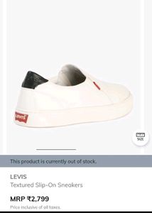 Levi Strauss Textured Slip-On Sneakers