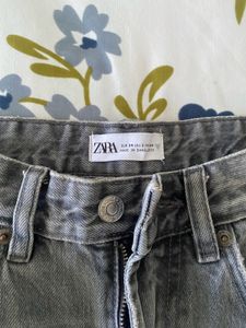 Gray Straight Leg Jeans