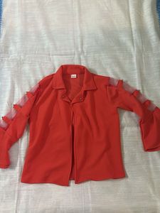 Vintage Red Bell Sleeve Jacket