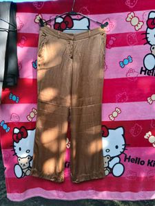 Brown Wide Leg Pants