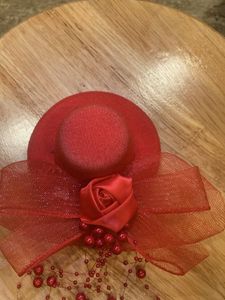 Red Floral Hair Accessory