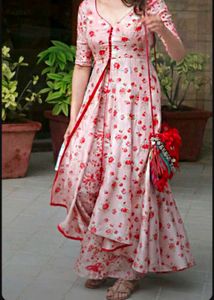Floral Pink Boutique Made Designer Peice