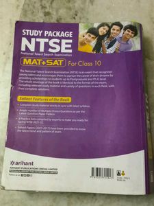 Arihant Ntse Mat + Sat Book With Practice Paper