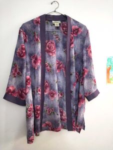 Floral Print Kimono