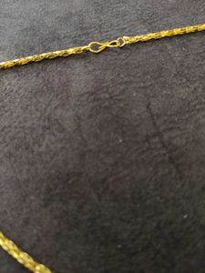 Gold Chain with Religious Pendant