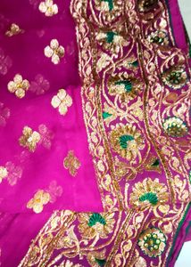 Heavy Designed Saree With Stitched Blouse