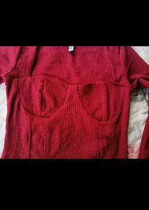 New Me Sweetheart Neckline Top
