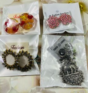 Earrings - Fashion Jewellery 4 Pair Earring