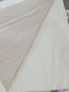 New Cotton Plain Salwar Fabric - White