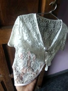 Off-white Lace Shrug