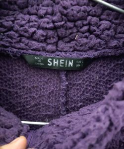 Neck High Crop Sweatshirt