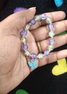 Butterfly Charm Beaded Bracelet