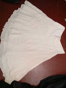 White Eyelet Mini Skirt