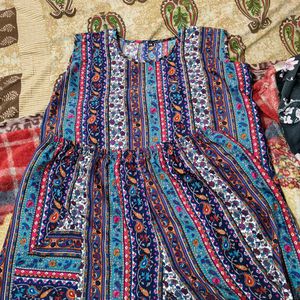 Paisley Print Sleeveless Dress