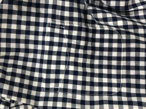 GAP Check Shirt Black And White