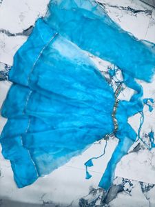 Blue Indian Cinderella Dress