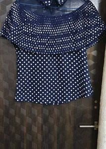 Polka Dot Off-Shoulder Top