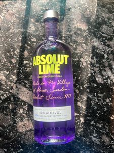 Empty Bottle Of Absolut Lime 1L Duty Free