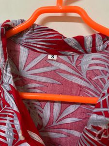 Red Floral Shirt