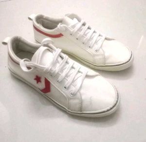 ✨💯ORIGINAL Converse ✴️✨White Leather Sneakers 🔥✨