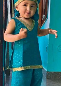 Baby Girl Pahadi Dress Full Set And On Frok Free