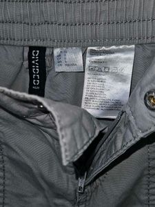 H&amp;M Divided - Grey Canvas Cargo Trousers
