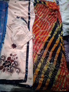 Combo Of 5 Beautiful Sarees With 2 Blouse