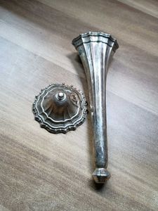 Vintage Silver Candle Holder Or Vase