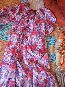 Floral Print Mini Dress