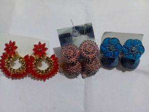 Colorful Earring Trio