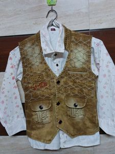 Party Wear Shirt With Jacket