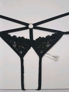 (800)New Black Lace Strappy Thong G-String Lingeri