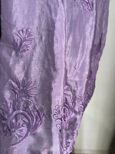 Afghani Silk Elegant Purple Tunic Set