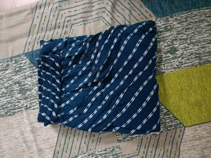 Navy Blue Striped Lounge Plazzo