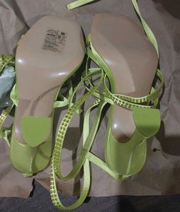 Spoon-heeled Satin Sandals