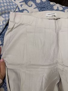 Cream Pants Women| Stretchable