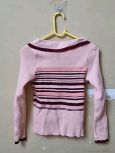 Polo Neck Sweater Top
