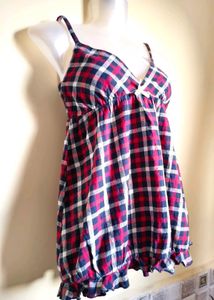 🎁Buy 2 Get 1 Free🎁 Plaid Cami Top Size S/M