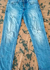 Distressed Denim Jeans