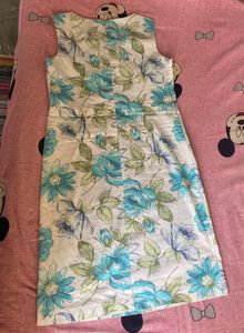 White Floral Print Bodycon Dress