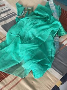 Green Ethnic Gown