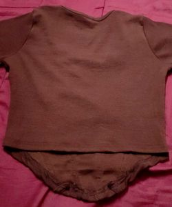Ribbed Brown Xs Top Fitting