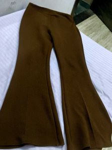 Brown Flared Trousers