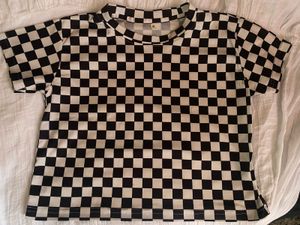 Checkered Crop Top
