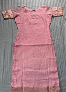 Pink Cotton Kurta